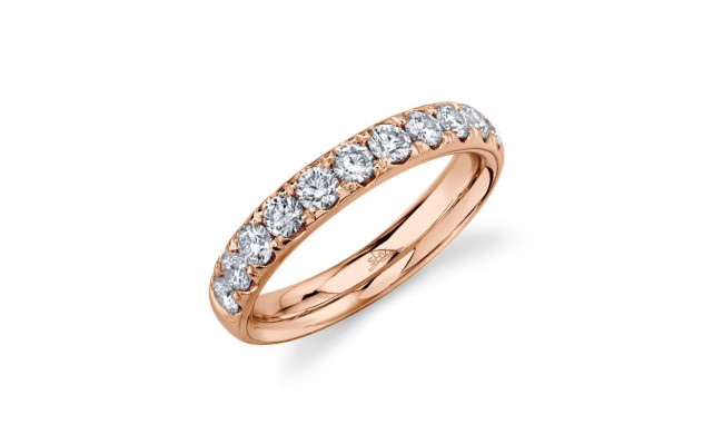 Shy Creation 14k Rose Gold Diamond Eternity Band - SC22005398EZ5.5