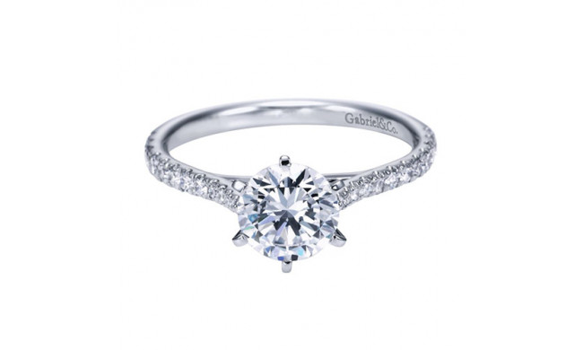 Gabriel & Co. 14k White Gold Contemporary Straight Engagement Ring - ER7431W44JJ