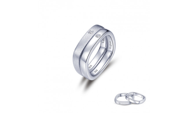 Lafonn Platinum Modern Shadow Wedding Band - R0479CLP06