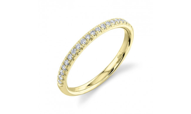 Shy Creation 14k Yellow Gold Diamond Eternity Womens Band - SC22005279EZ7.5