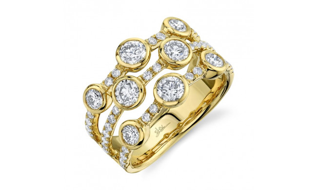 Shy Creation 14k Yellow Gold Diamond Womens Ring - SC55008500