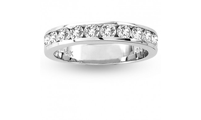 Louis Creations 14k White Gold Anniversary Wedding Band - RL656-100