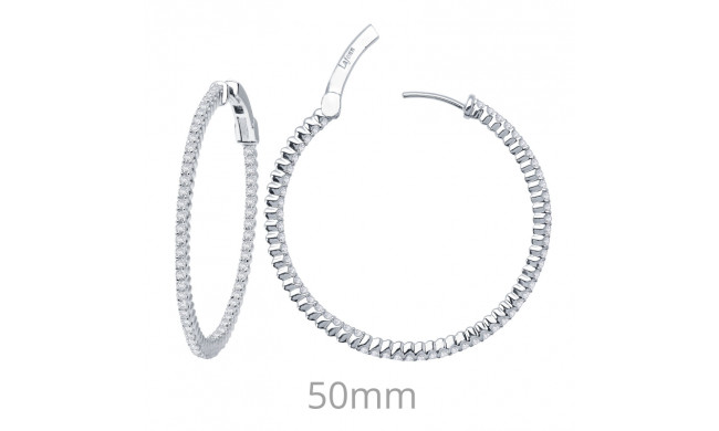 Lafonn 3.04 CTW Hoop Earrings - E3010CLP00