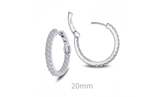 Lafonn 1.6 CTW Hoop Earrings - E3015CLP00