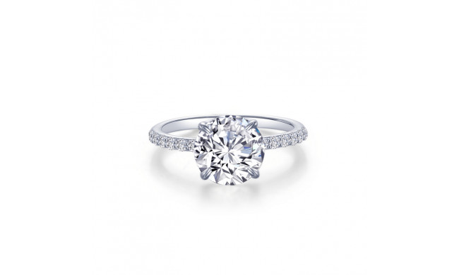 Lafonn Platinum Solitaire Engagement Ring - R0484CLP06