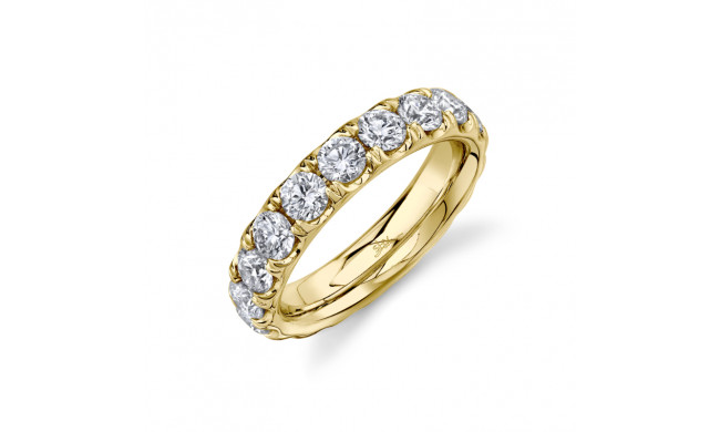 Shy Creation 14k Yellow Gold Diamond Eternity Band - SC55020365EZ5