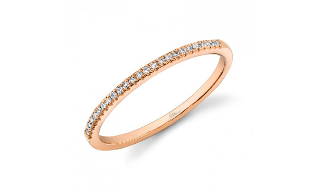 Shy Creation 14k Rose Gold Diamond Womens Band - SC55002544