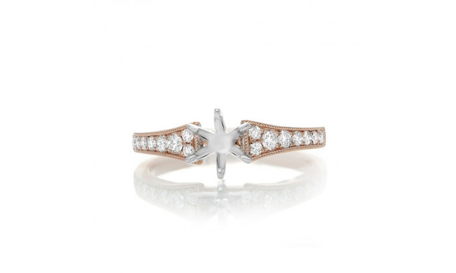 Roman & Jules 14k Rose Gold Prong Engagement Ring - ur1312r