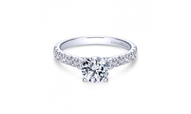 Gabriel & Co. 14k White Gold Contemporary Straight Engagement Ring - ER6703W44JJ