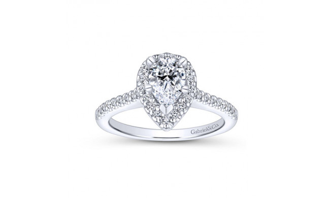 Gabriel & Co. 14k White Gold Contemporary Halo Engagement Ring - ER5828W44JJ