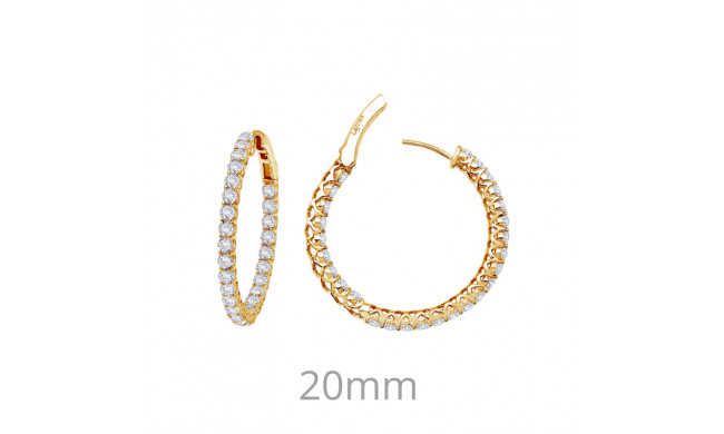 Lafonn 2 CTW Hoop Earrings - E3018CLG00