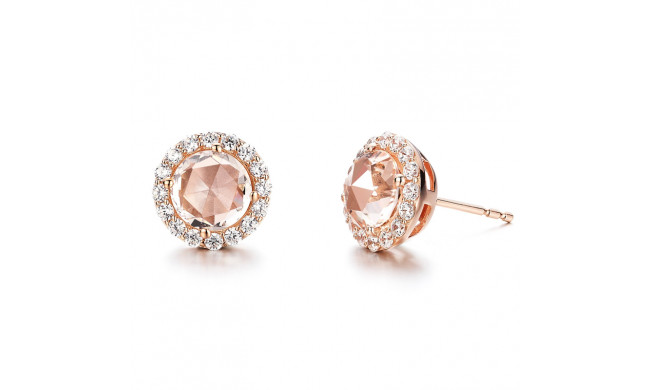 Lafonn Rose-Cut Halo Stud Earrings - E0278MGR00