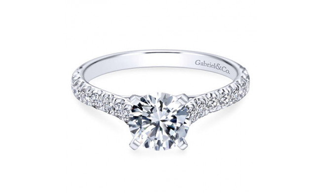Gabriel & Co. 14k White Gold Contemporary Straight Engagement Ring - ER7225W44JJ