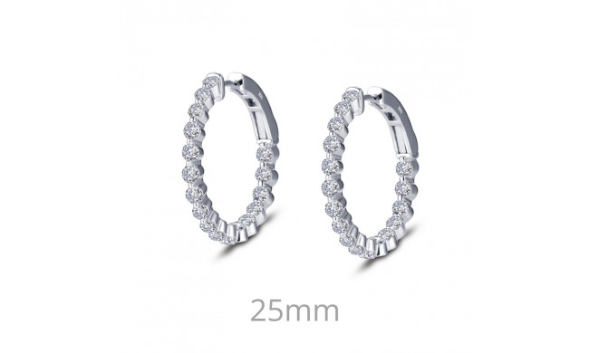 Lafonn 1.7 CTW Hoop Earrings - E0411CLP00