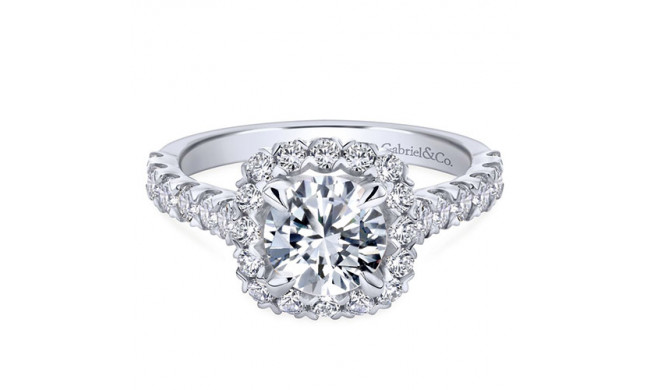 Gabriel & Co. 14k White Gold Contemporary Halo Engagement Ring - ER10288W44JJ