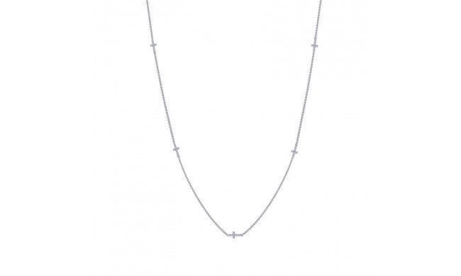 Lafonn Sideways Cross Necklace - N0034CLP18