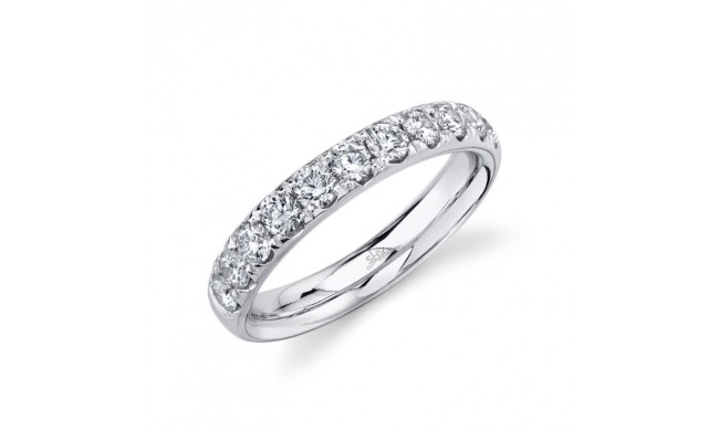 Shy Creation 14k White Gold Diamond Eternity Band - SC22005396EZ7.5