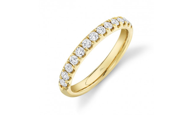 Shy Creation 14k Yellow Gold Diamond Eternity Band - SC22004432EZ4.5