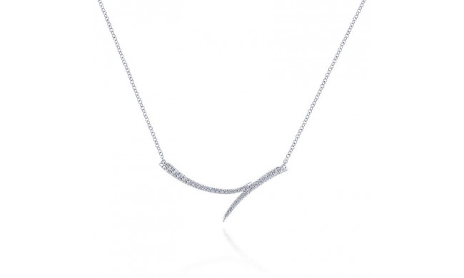 Gabriel & Co. 14k White Gold Kaslique Diamond Bar Necklace - NK5569W45JJ