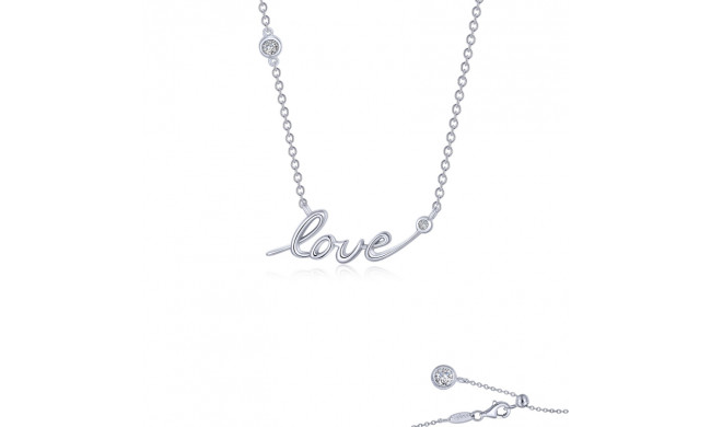 Lafonn Love Word Necklace - 9N111CLP20