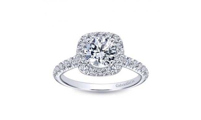 Gabriel & Co. 14k White Gold Contemporary Halo Engagement Ring - ER6872W44JJ