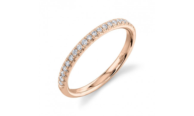 Shy Creation 14k Rose Gold Diamond Eternity Womens Band - SC22005280EZ6.5