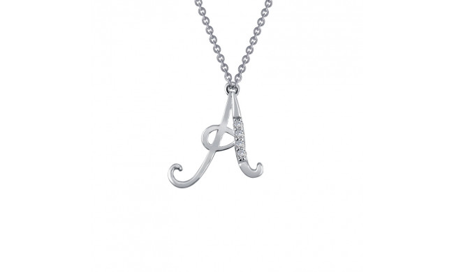 Lafonn Letter A Pendant Necklace - 9N057CLP18