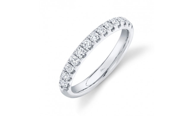 Shy Creation 14k White Gold Diamond Eternity Band - SC22004431EZ5.5