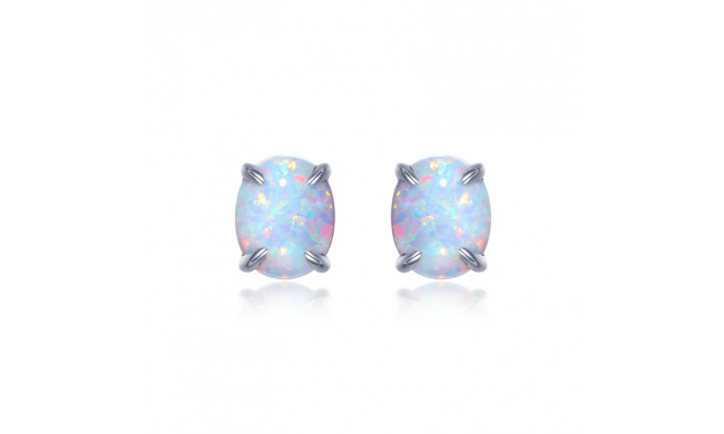 Lafonn Platinum Simple Stud Earrings - E0538OPP00