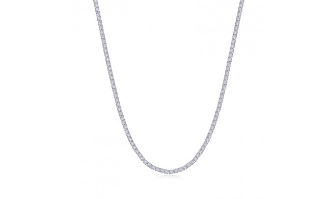 Lafonn Platinum Tennis Necklace - N0254CLP17