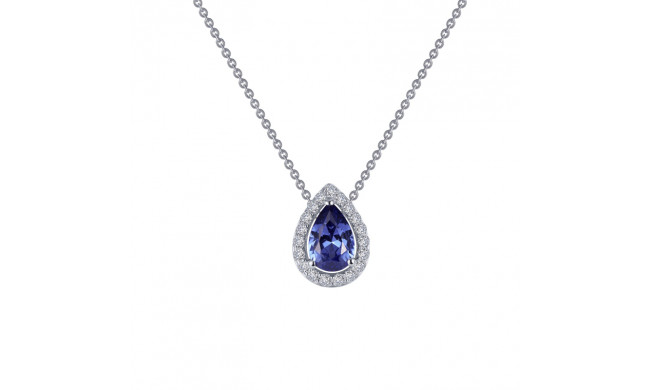 Lafonn Pear-Shaped Halo Necklace - N0102CTP18