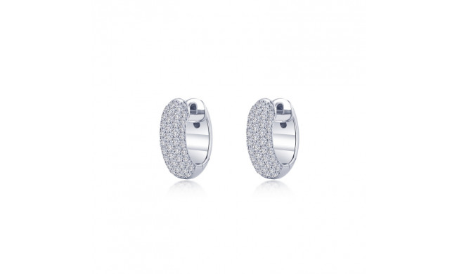 Lafonn Platinum 5-Row Huggie Hoop Earrings - E0540CLP00