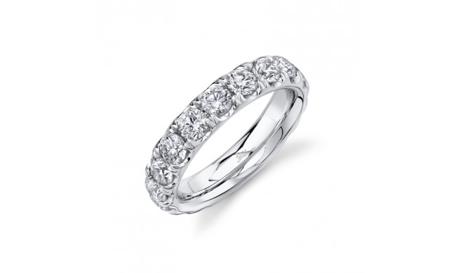 Shy Creation 14k White Gold Diamond Eternity Band - SC55020364EZ5.5