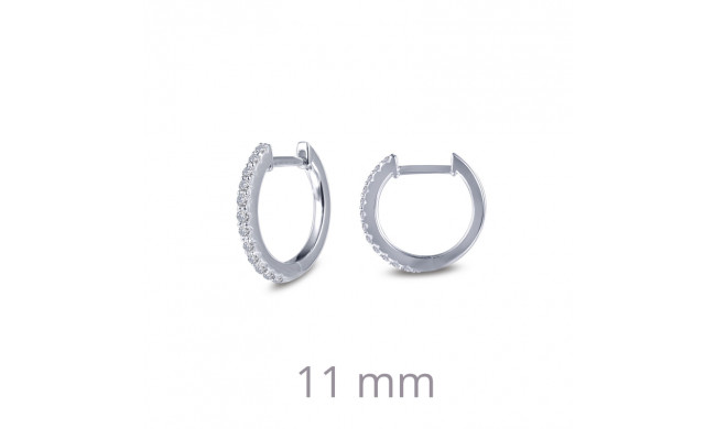 Lafonn Dainty Huggie Hoop Earrings - E0346CLP00