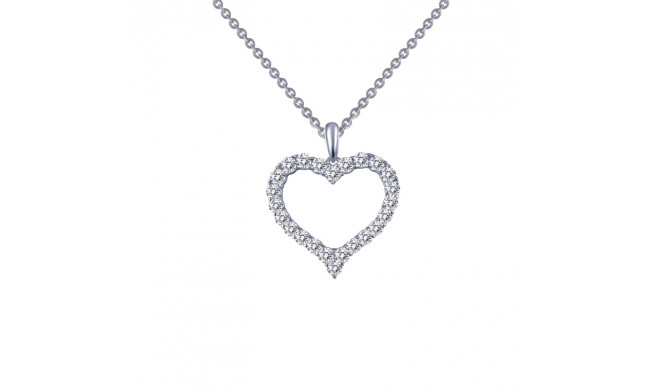 Lafonn Open Heart Pendant Necklace - P0146CLP18