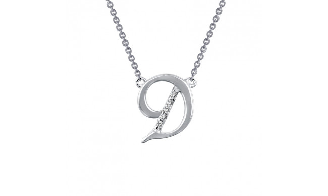 Lafonn Letter D Pendant Necklace - 9N063CLP18