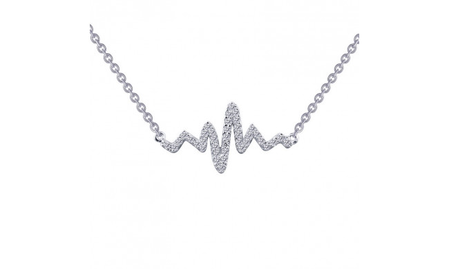 Lafonn 0.39 CTW Heartbeat Necklace - N0060CLP18