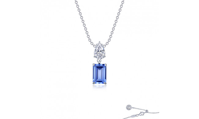 Lafonn Platinum Fancy Drop Necklace - P0268CTP20