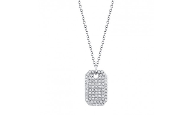 Shy Creation 14k White Gold Diamond Dotanecklace - SC55019872