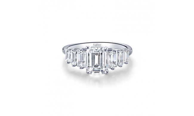 Lafonn Platinum Graduated 7-Stone Engagement Ring - R0469CLP08