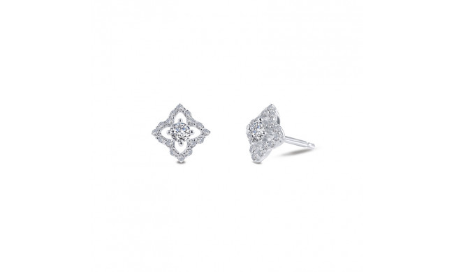 Lafonn Open Floral Stud Earrings - E0314CLP00