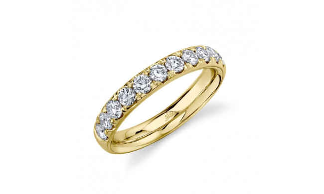 Shy Creation 14k Yellow Gold Diamond Eternity Band - SC22005397EZ4.5