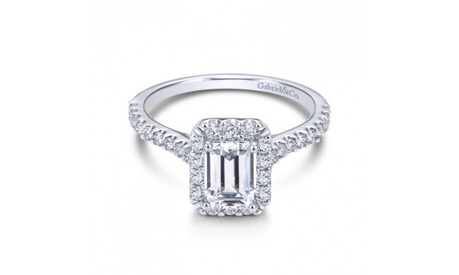 Gabriel & Co. 14k White Gold Contemporary Halo Engagement Ring - ER7840W44JJ
