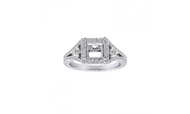 Roman & Jules 14k White Gold Split Shank Engagement Ring - KR1691W