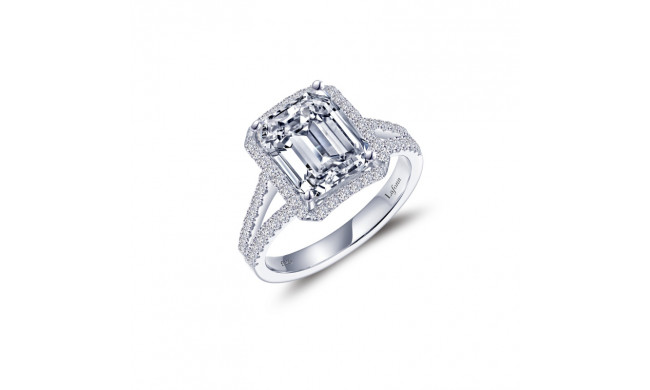 Lafonn Platinum Halo Engagement Ring - R0468CLP05