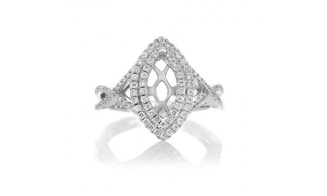 Roman & Jules 14k White Gold Diamond Engagement Ring - kr3673w