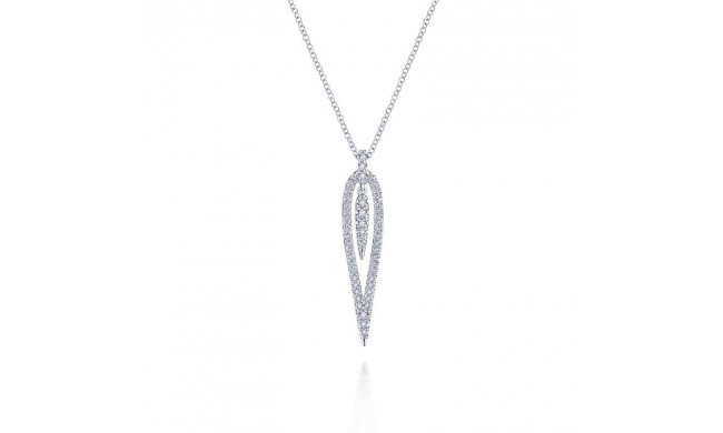 Gabriel & Co. 14k White Gold Kaslique Diamond Necklace - NK5814W45JJ