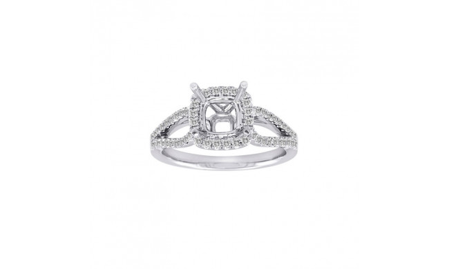 Roman & Jules 14k White Gold Split Shank Engagement Ring - KR1683W