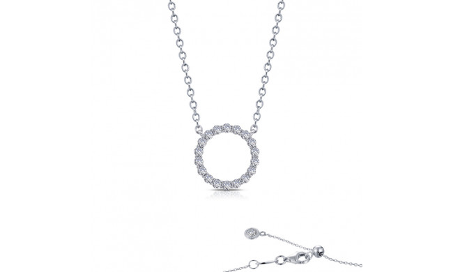 Lafonn 0.88 CTW Open Circle Necklace - N0189CLP20