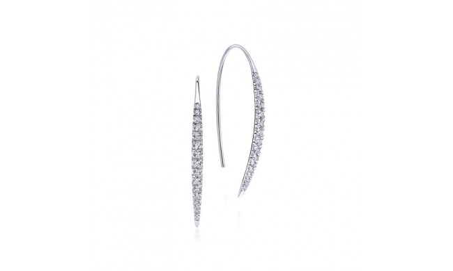 Gabriel & Co. 14k White Gold Kaslique Diamond Drop Earrings - EG12629W45JJ